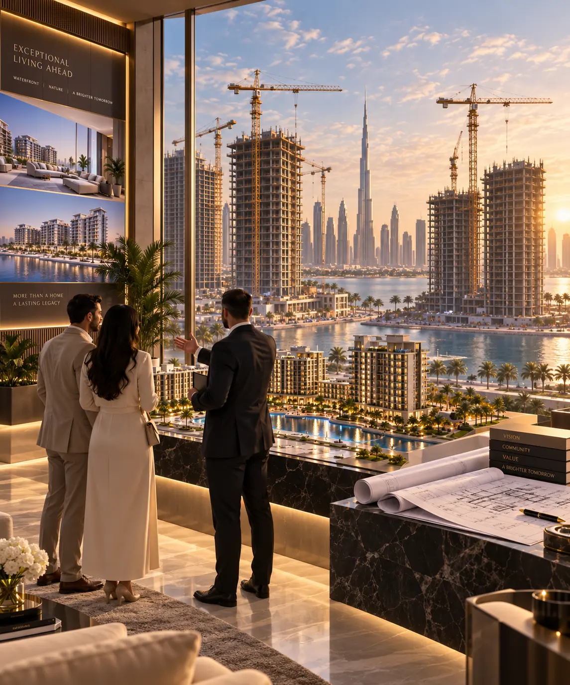 Off-plan residential development under construction in Dubai