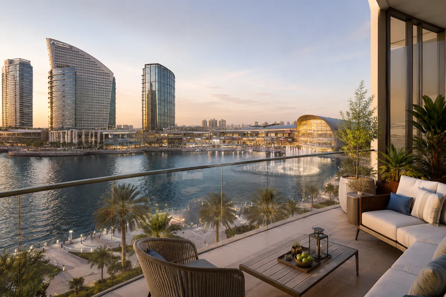 Dubai Festival City along Dubai Metro Blue Line